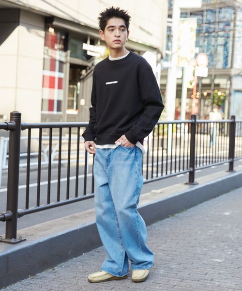 WEGO（ウィゴー） トレーナー スウェット WEGO/THEBOYエルボーパッチ