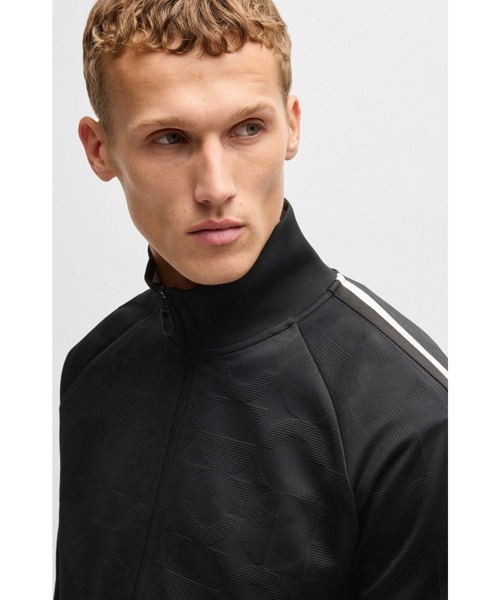 BOSS（HUGO BOSS） トレーナー スウェット サークルジャカード ジップ