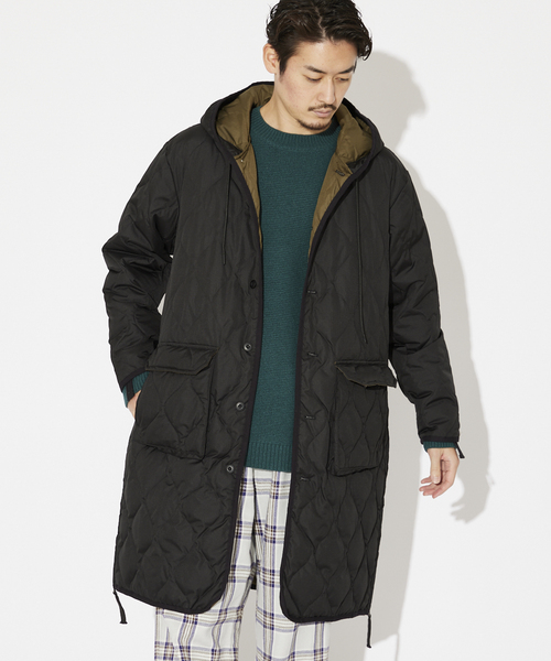 TAION（タイオン） ダウンコート X-LARGE ブラック メンズ : ZOZOTOWN