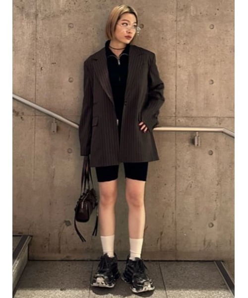 【スライ】FRONT ZIP KNIT トップス スライ SLY FRONT ZIP KNIT トップス （L/GRN1） - ファッション