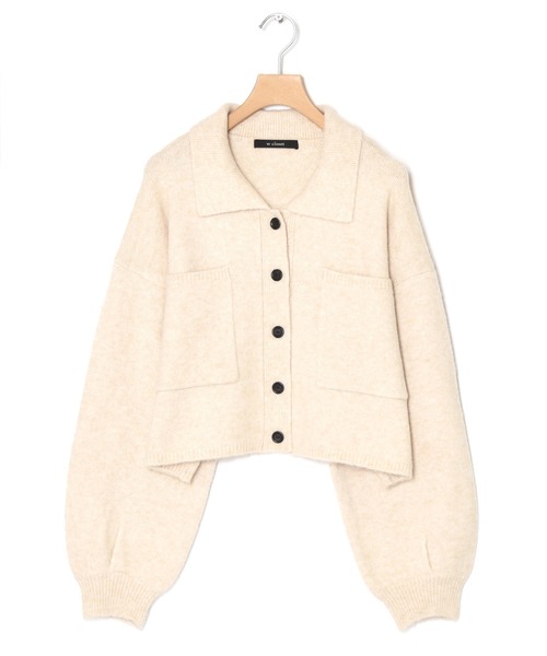 「w closet」 ニットカーディガン FREE キナリ レディース_画像8