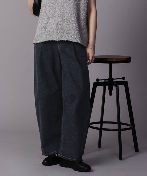 その他 HANA SOMETHING ジーンズ デニム デニムパンツ HANA TUCK CURVE PANTS