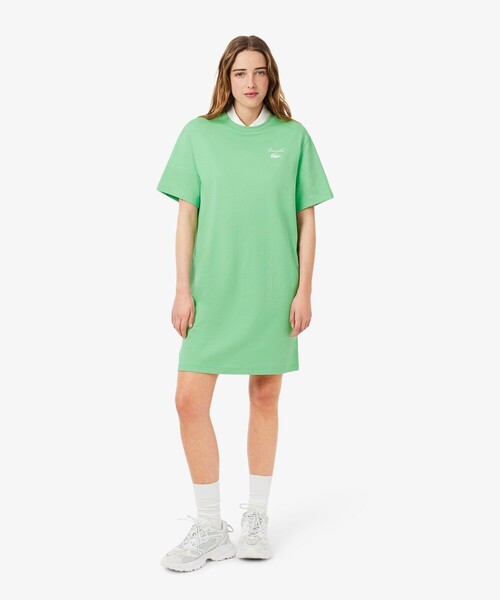 ラコステ　新品　未使用　タグ付き　ワンピース　ラコステ　ワンピース　38サイズ LACOSTE ワンピース 「別注」LACOSTE / ロング ピケ ドレス