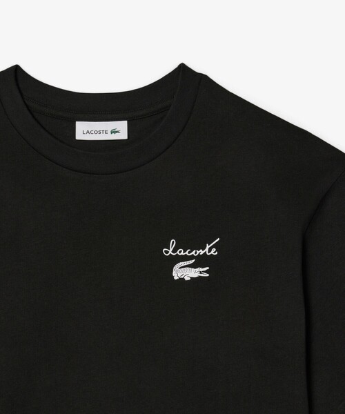 リラックススタイル♪【LACOSTE】オーバーサイズTシャツドレス LACOSTE ワンピース オーバーサイズTシャツドレス / : ZOZOTOWN