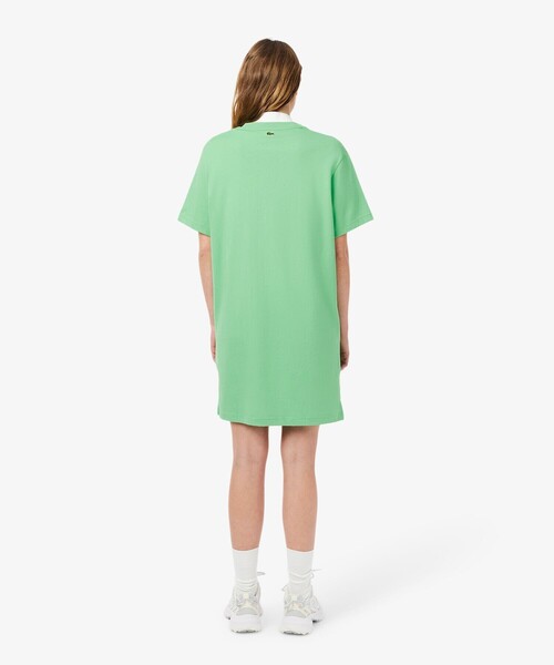 LACOSTE ワンピース オーバーサイズTシャツドレス / : ZOZOTOWN