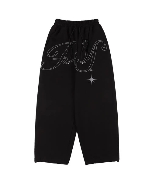★FANCY CLUB★ボタン付き バミューダ スウェット パンツ FANCY CLUB スウェットパンツ ジャージ A'GEM/9 × .kom 「 CLUB