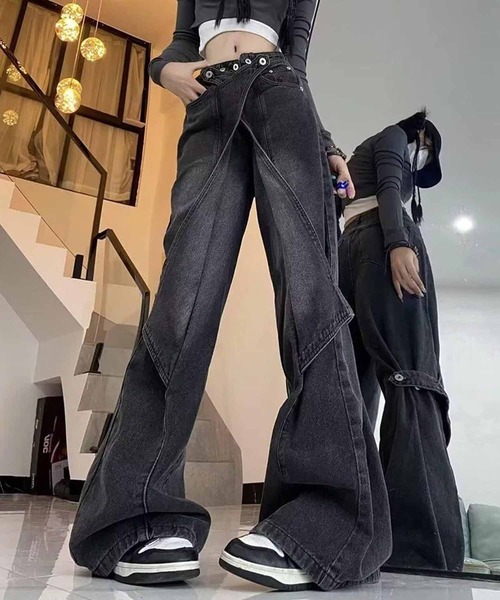 TWN正規品★25SS★FLUENT ワイドデニムパンツ ナチュラルビューティーベーシック NATURAL BEAUTY BASIC ワイド