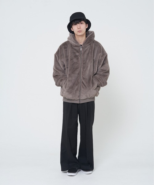 「CORISCO」 ジップアップブルゾン MEDIUM グレー メンズ_画像4