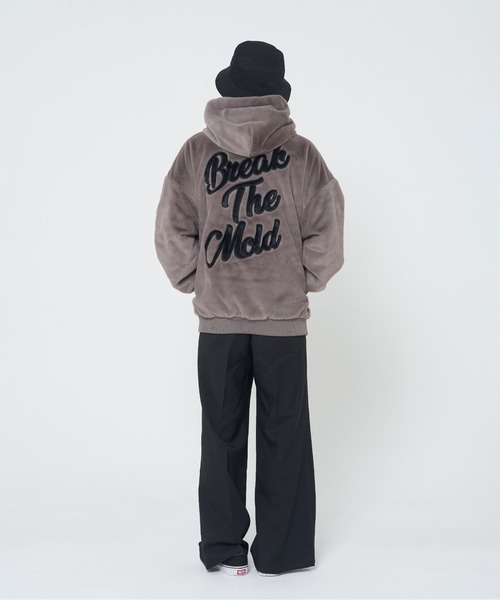 「CORISCO」 ジップアップブルゾン MEDIUM グレー メンズ_画像6