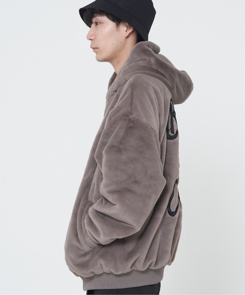 「CORISCO」 ジップアップブルゾン MEDIUM グレー メンズ_画像7