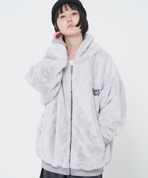 「CORISCO」 ジップアップブルゾン MEDIUM グレー メンズ_画像9