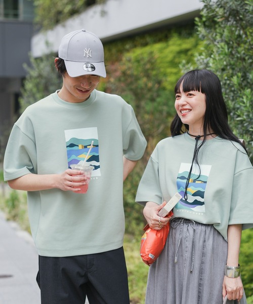 GLOBAL WORK tシャツ ライトクッションクール/ロゴ/半袖/288075