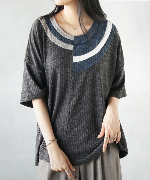 tシャツ アシンメトリーデザイントップス レディース