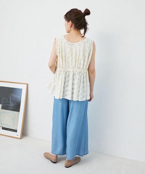 le.coeur blanc ジーンズ デニム デニムパンツ ツータックワイド