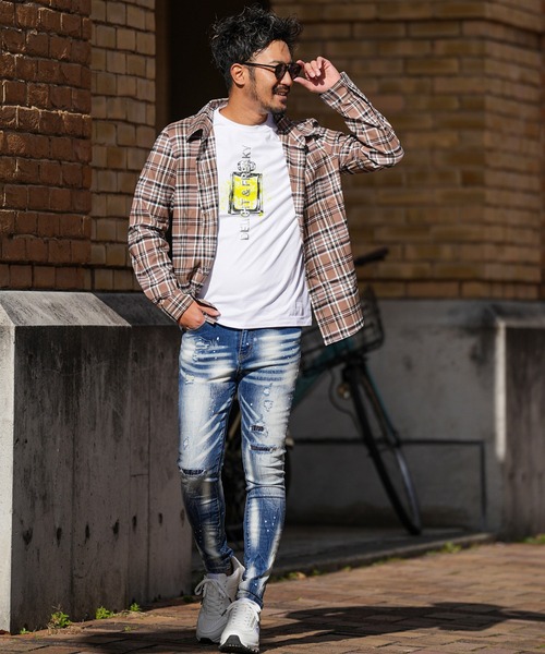 adamsJUGGLER（アダムスジャグラー） シャツ RTEGシックチェックロング