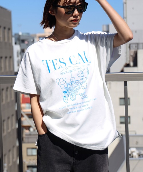 tシャツ DOLMAN SLEEVE 3COLOR LOGO-TEE レディース