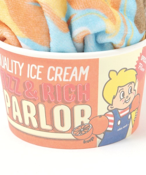 niko and… タオル 「FIZZ＆RICH PARLOR」タオルハンカチ : ZOZOTOWN