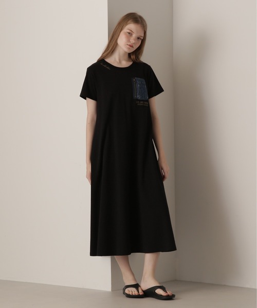AVIREX（アヴィレックス） ワンピース DENIM POCKET FLARE ONEPICE
