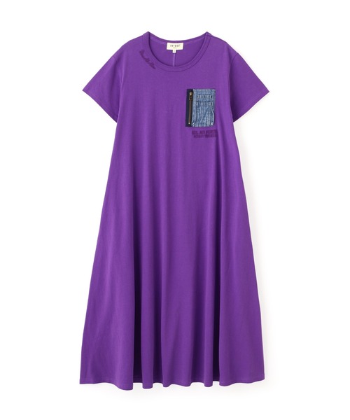 AVIREX（アヴィレックス） ワンピース 半袖 DENIM POCKET FLARE