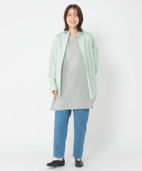 studio CLIP チュニック 14ゲージドルマンニットチュニック : ZOZOTOWN