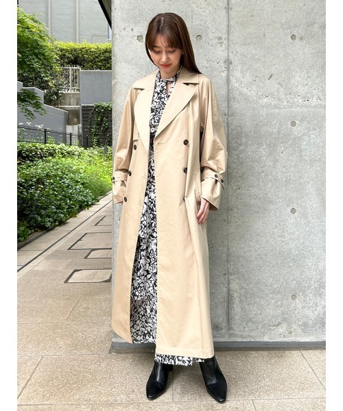 【超美品】snidel トレンチコート 0サイズ SNIDEL 「SNIDEL」 トレンチコート 0 ベージュ レディース