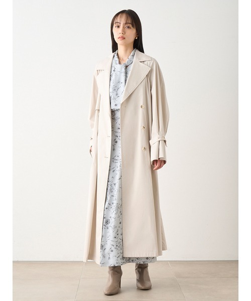 【超美品】snidel トレンチコート 0サイズ SNIDEL 「SNIDEL」 トレンチコート 0 ベージュ レディース