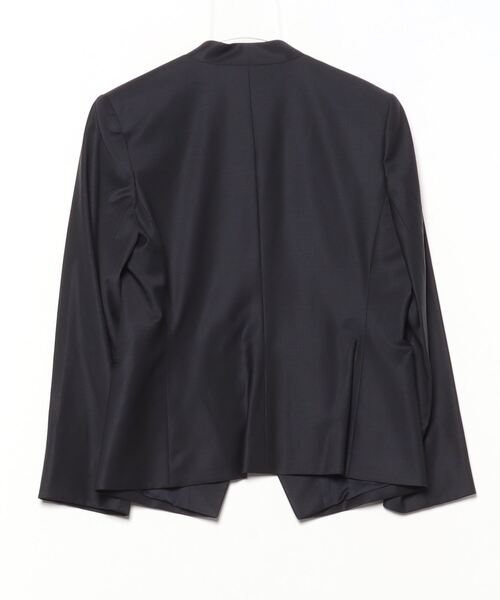 theory luxe（セオリーリュクス） ノーカラージャケット 42 ネイビー