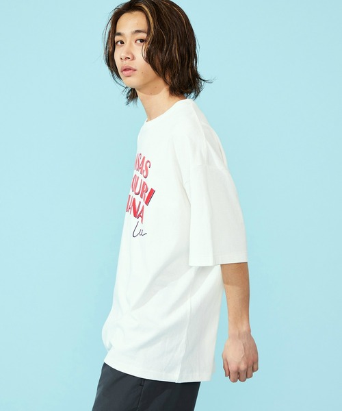 Lee（リー） tシャツ カンザスロゴプリントTシャツ/ロゴプリントT