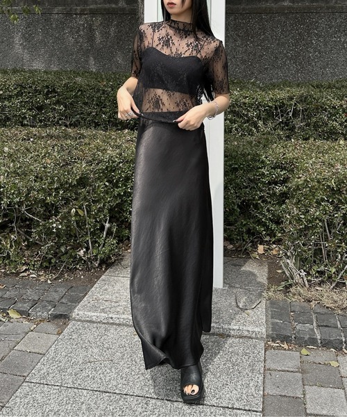 LVEU. tシャツ 「LVEU.」メロウレースシアートップス / トップス
