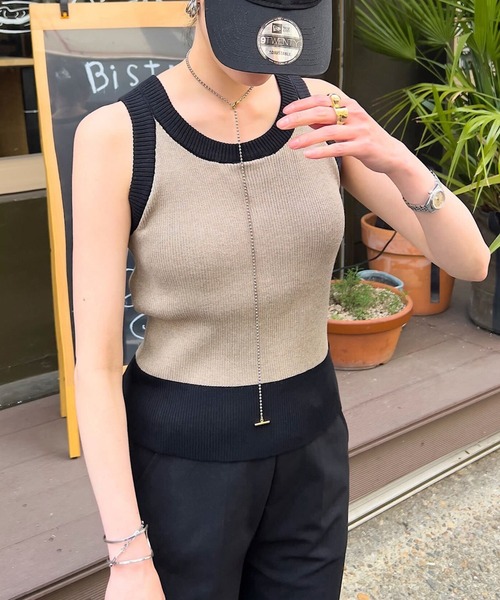 KOBE LETTUCE（神戸レタス） タンクトップ ノースリーブ カップ付き
