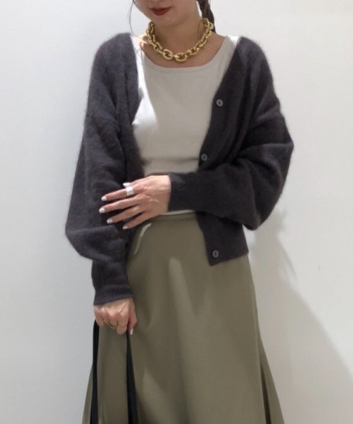 STONE  スナイデルニット　カーディガン SNIDEL（スナイデル） カーディガン デザインニットカーディガン