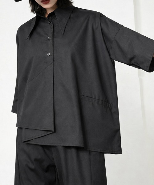 ブラックピースナウ アシンメトリー シャツ　ブラウス BLACK PEACE NOW ブラックピースナウ アシメブラウス 皇子系 【公式通販】