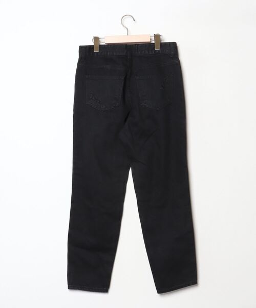AIVER 「AIVER」 ダメージ加工デニムパンツ MEDIUM ブラック