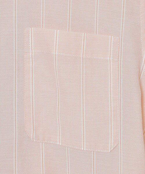 ブラウス シャツ GREY LABEL ストライプバンドカラー半袖シャツ レディース MACKINTOSH PHILOSOPHY ブラウス シャツ GREY LABEL ストライプ