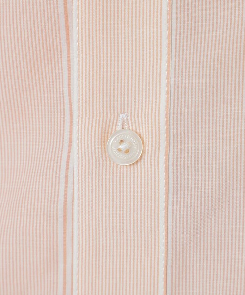 ブラウス シャツ GREY LABEL ストライプバンドカラー半袖シャツ レディース MACKINTOSH PHILOSOPHY ブラウス シャツ GREY LABEL ストライプ