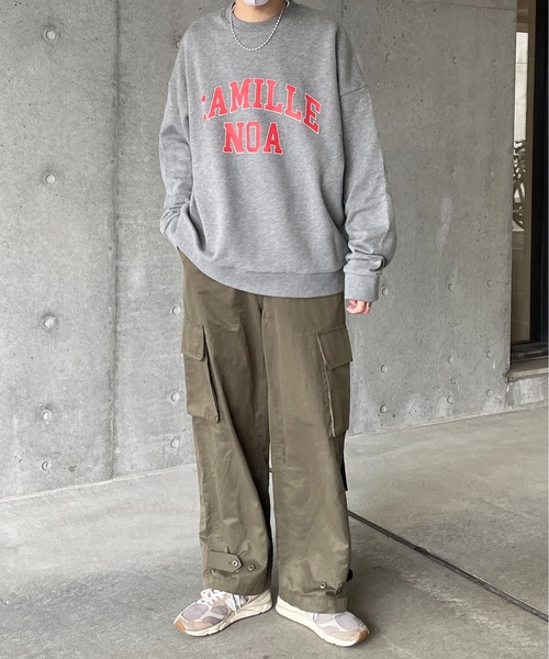 「y/m by れぽすけ」 スウェットカットソー MEDIUM グレー メンズ