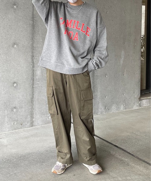 「y/m by れぽすけ」 スウェットカットソー MEDIUM グレー メンズ