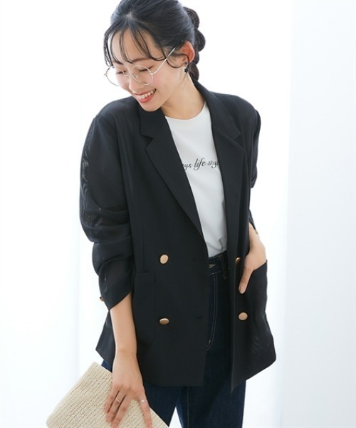 7days Life Styling ジャケット テーラードジャケット ダブルブレスト
