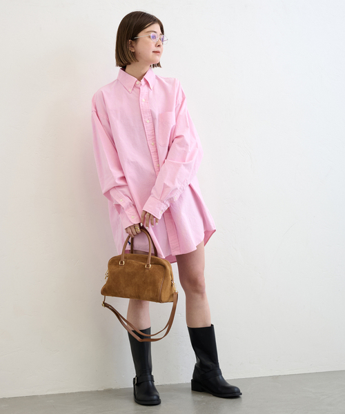 美品AULENTTI/オウレンティ SUEDE MINI BOSTON U by SPICK&SPAN（ユーバイスピックアンドスパン） ボストンバッグ