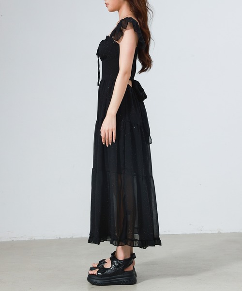 DAY CLOSET ワンピース 夏 半袖 レディース きれいめシャーリング
