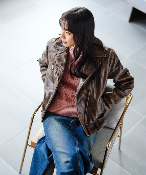 Levi's（リーバイス） レザージャケット ライダース モトレザー