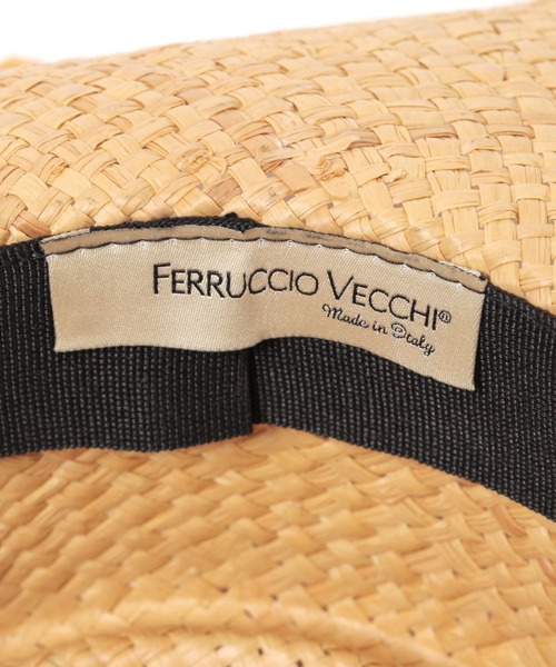 Curensology 帽子 ハット 「FERRUCCIO VECCHI」リボン付き