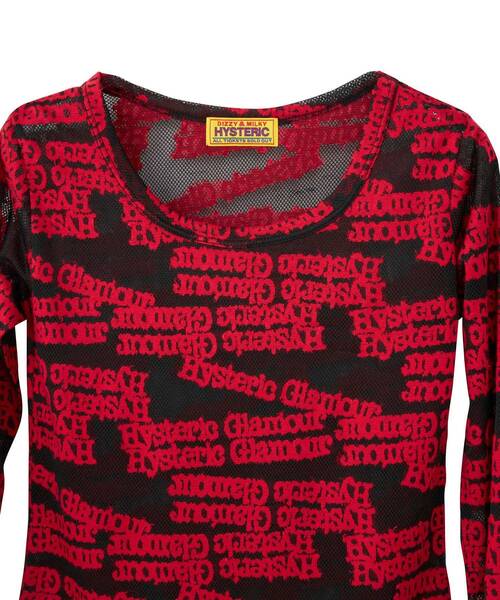 HYSTERIC GLAMOUR tシャツ TYPE LOGO柄ジャカード チビTシャツ