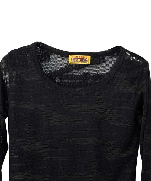 HYSTERIC GLAMOUR tシャツ TYPE LOGO柄ジャカード チビTシャツ