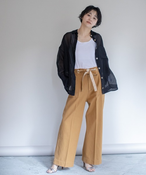 「Eimee Law」 チノパンツ 38 キャメル レディース
