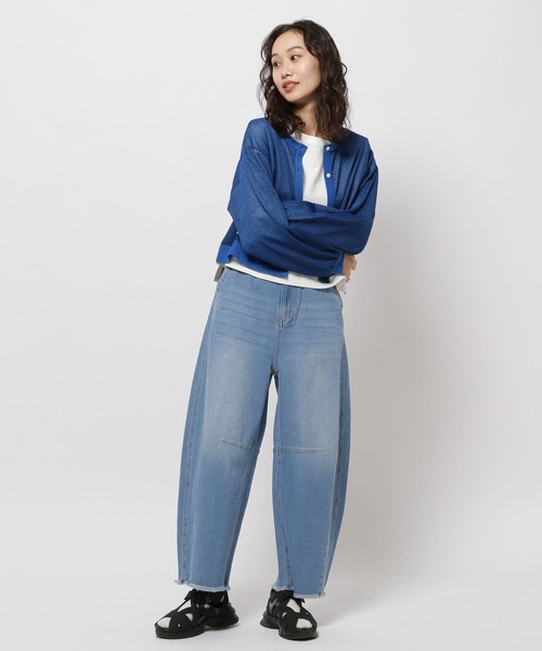 「niko and...」 デニムパンツ MEDIUM ブルー レディース_画像8