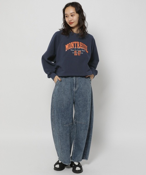 「niko and...」 デニムパンツ MEDIUM ブルー レディース_画像9