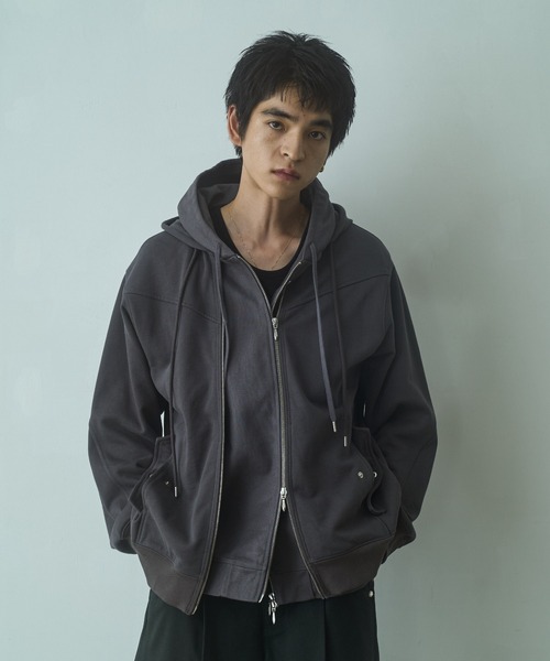 PHILTHEORY パーカー Layered duck sweat parka / レイヤードダックス