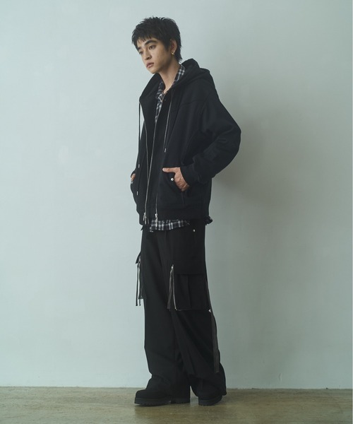 PHILTHEORY パーカー Layered duck sweat parka / レイヤードダックス
