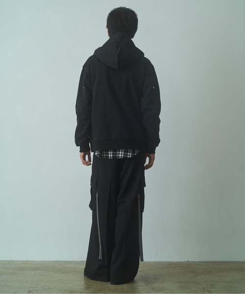 PHILTHEORY パーカー Layered duck sweat parka / レイヤードダックス